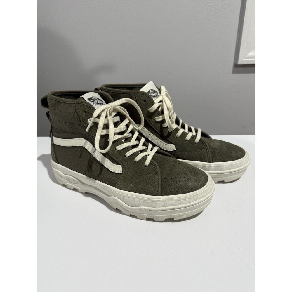 VANS Sentry Sk8-Hi WC Shoe Suede Canvas‎ Green Women Sz 8 Casual Sneakers Y